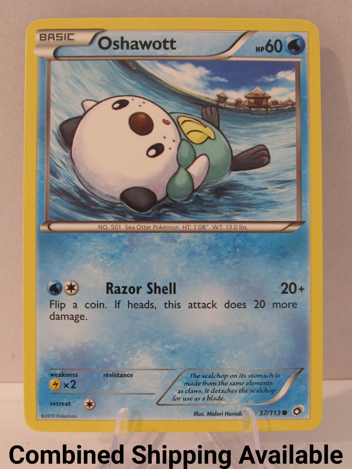 Oshawott 37/113 Legendary Treasures NM English 17507