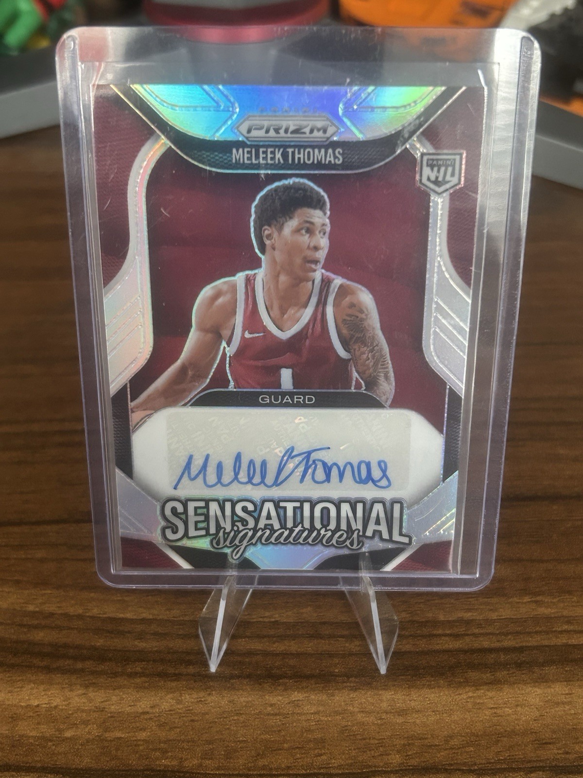 2025-26 Panini Prizm Meleek Thomas Silver Sensational Signatures Auto