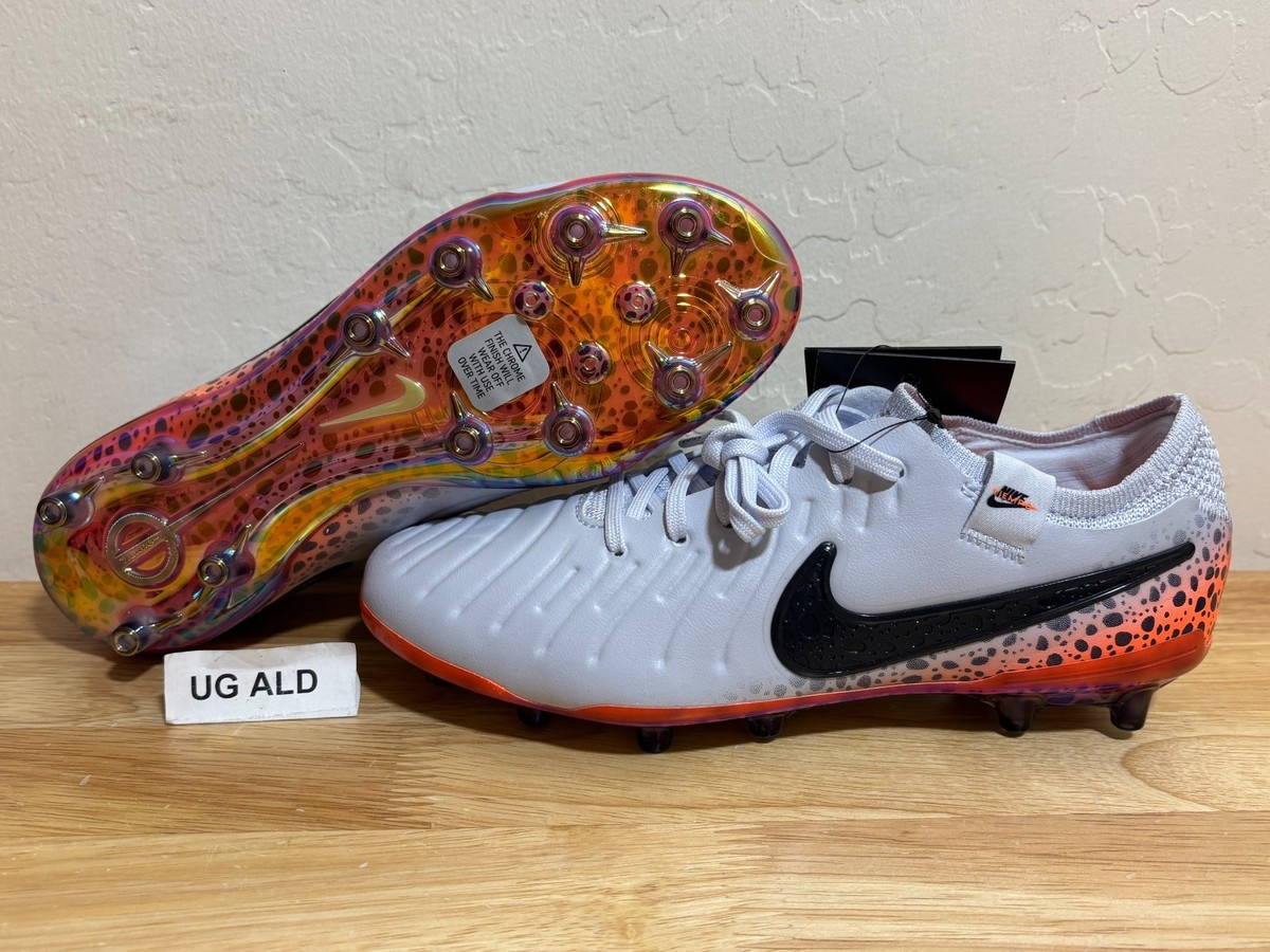 Men\'s Nike Legend 10 Elite AG PRO Olympic Gray Soccer Cleat HF4829-900 Size 7 Football Boots Nike Tiempo Legend 10 Elite AG-Pro Mtlc  main image 3