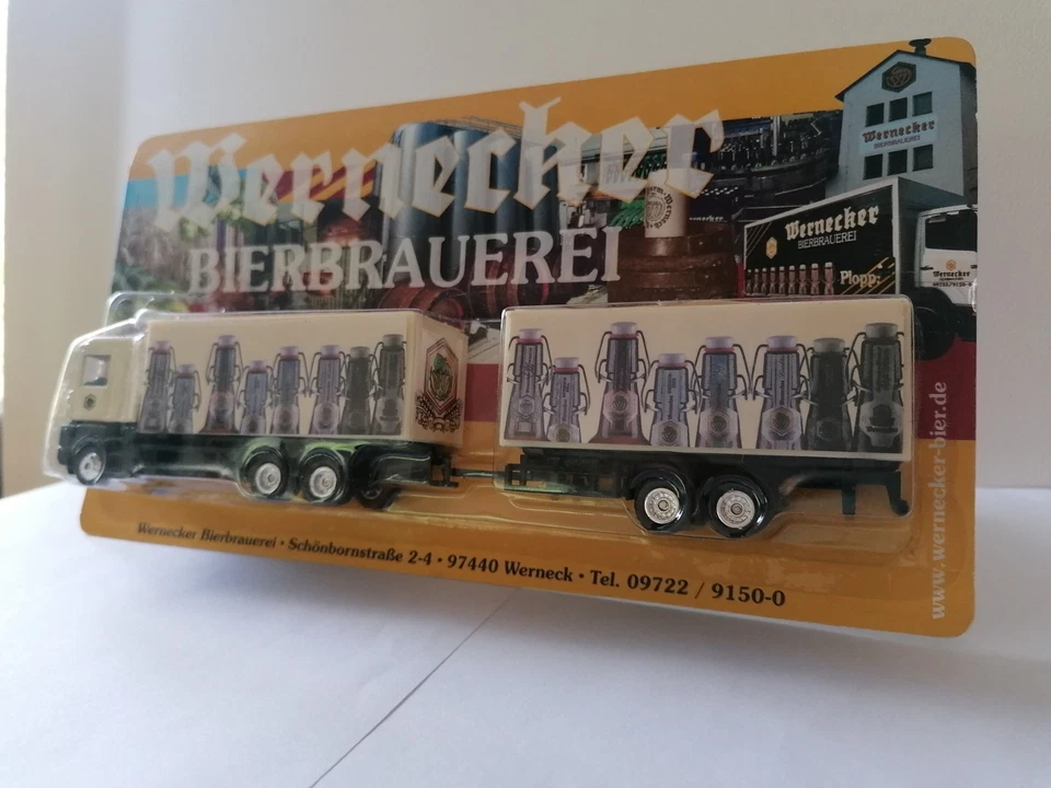 Wernecker mini Werbetruck, Renault Magnum HZ mit Tandemhänger 1:87 in OVP - Bild 2 von 4