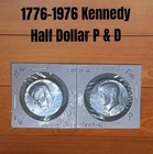1776-1976 P&D Kennedy Half Dollars 2 Coins