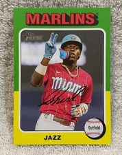 2024 Topps Heritage #409 JAZZ CHISHOLM JR. Nickname Variation ‘JAZZ’ SSP