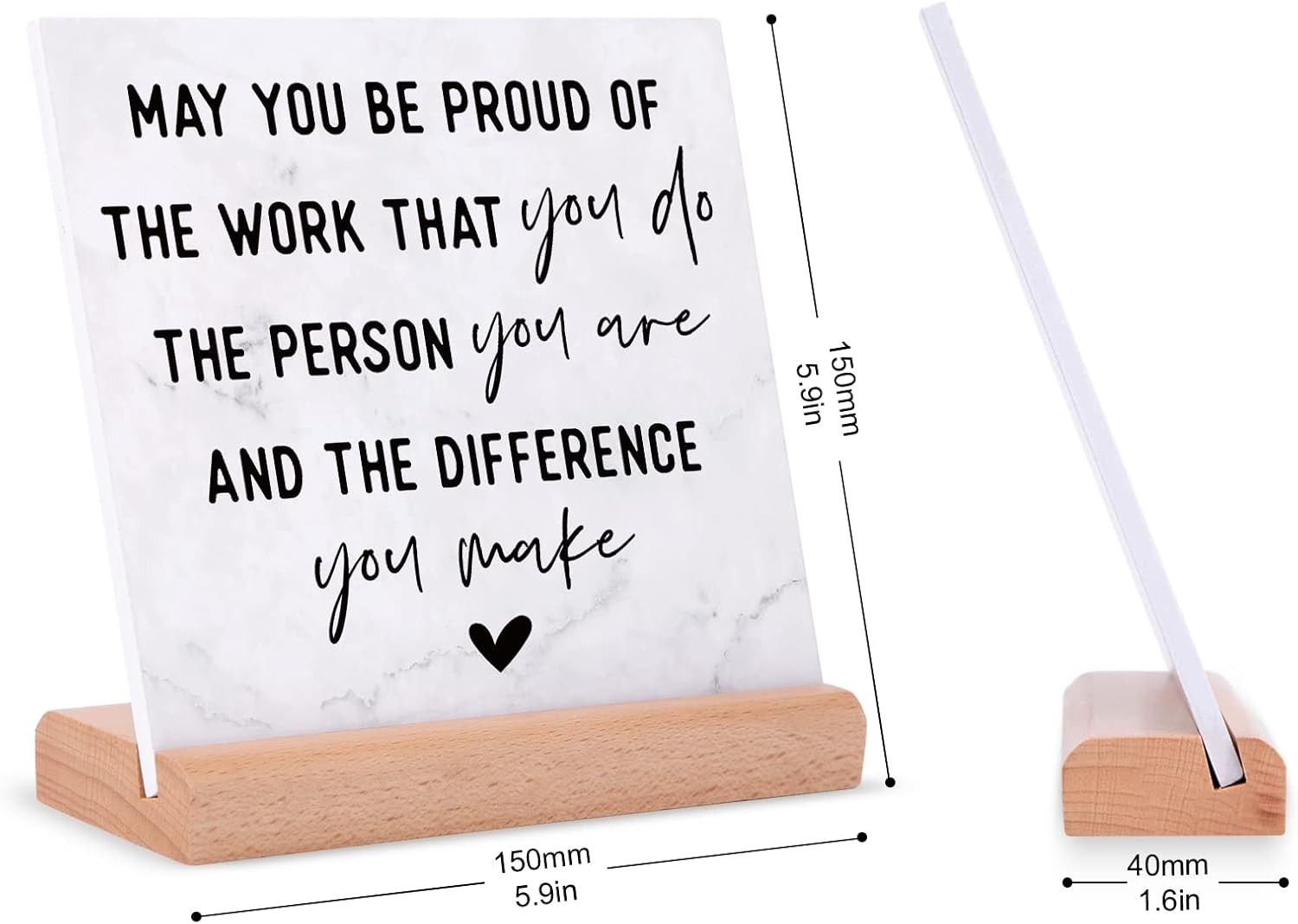 Coworker Gifts for Women Men, Office Christmas Coworkers, White 