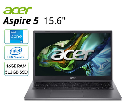 Acer Aspire 5 15.6'' Notebook Intel Core i5-13420 16GB RAM 512GB SSD Refurbished