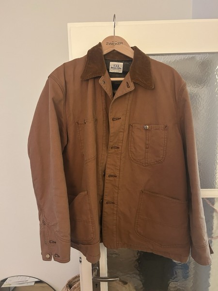 Brycelands Chore Coat Blanket Lined Duck Brown