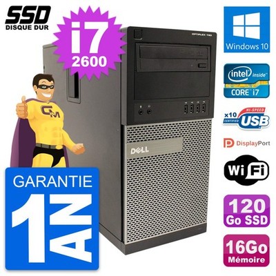 PC Tour Dell OptiPlex 790 MT Intel I7-2600 RAM 16GB SSD 120GB Windows 10 Wifi