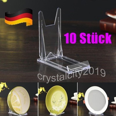 Acryl Display Staffeleien Verstellbar Plastikteller Halter Ständer Bilderrah 10X