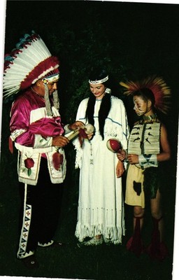 Vintage Ottawa Indian Naming Ceremony Postcard by Water Wonderland