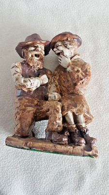 Handcrafted in Australia fro Stoneware Clay Foxhill Figuren Pärchen RARITÄT