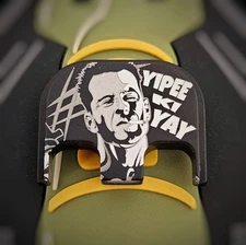 Anodized Glock Back plate fits Gen 1-5  - Yipee Ki Yay - Black Series