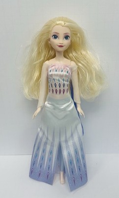 Mattel Disney Frozen 2 Snow Queen Elsa Blue Dress No Shoes 11'' Play Doll 2022