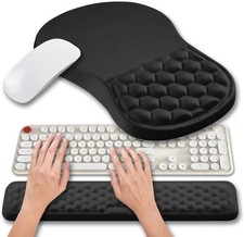 2 in 1 Ergonomic Mouse Pad Wrist Support  Wrist Rest for Computer Keyboard S...