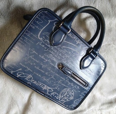 Berluti Angour Gulliver Scrit leather shoulder bag