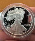 2005 W Proof 1 oz American Silver Eagle $1 Coin with Mint Box and COA
