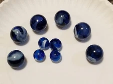 2003 Mega Marbles Vacor Blue Jay Limited Rare Retired 4 Players and 6 Shooters!