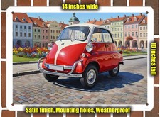 Metal Sign - 1958 BMW Isetta 300 1 Oil Painting - 14x10
