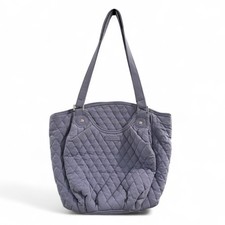 Vera Bradley Glenna Quilted Shoulder Bag in a Blue Gray
