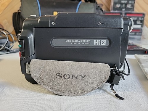 Paquete Sony HandyCam CCD-TRV138 HI-8. Probado. Manuales, cintas adicionales, lógica de estuche - Imagen 12 de 16