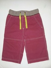 Mini Boden Brick Red Canvas Shorts Boys Size 6Y 6 Mint Condition