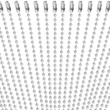 100Pcs Ball Beads Chain Bulk,Keychain Rings Metal Chain,Dog 4.72 Inch Silver