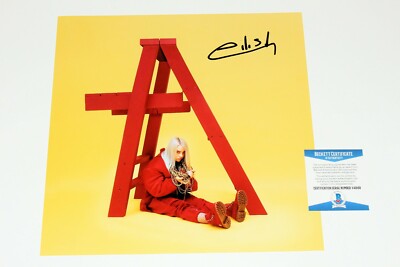 BILLIE EILISH SIGNED 'DON'T SMILE AT ME' 12x12 ALBUM FLAT PHOTO