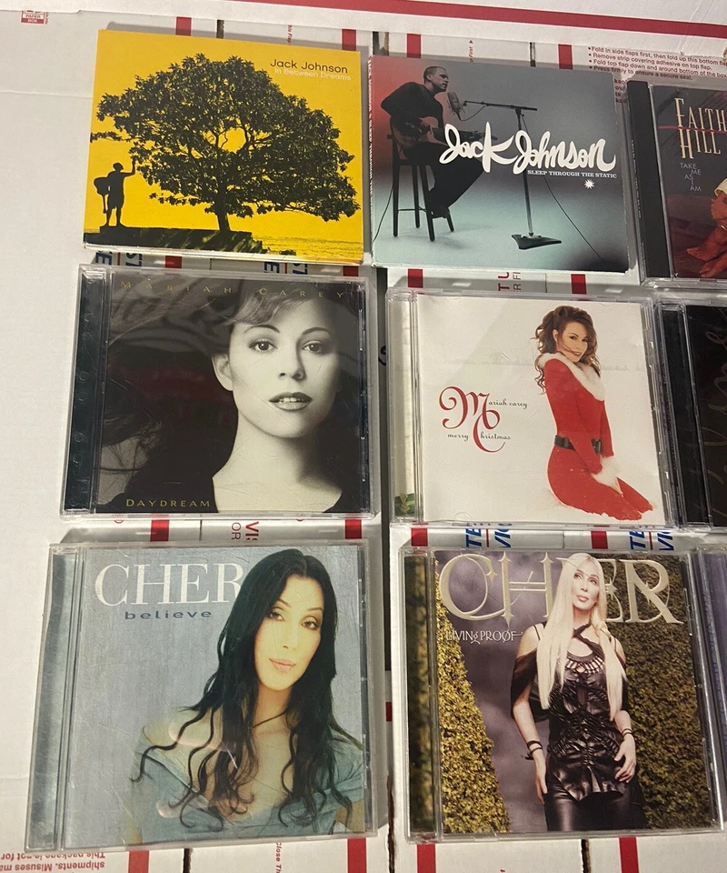 Lot of 17 Singer CD's Faith Hill, Cher, Jack Johnson, Mariah Carey, Norah Jones - Image 2 of 4