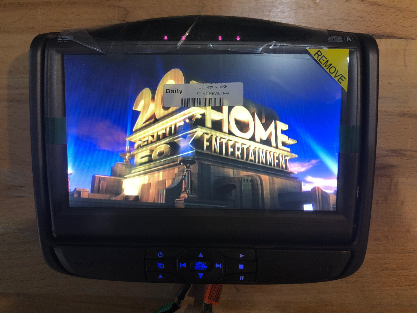 Invision Rear DVD Headrest Monitor B Factory OEM Slimline 7 Sl7 620022