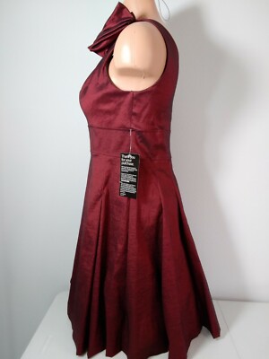 NWT XSCAPE Party Rich Red, Burgandy Holiday Dress, Sz 10, One Shoulder w/bow,zip | eBay NWT XSCAPE Party Rich Red, Burgandy Holiday Dress, Sz 10, One Shoulder w/bow,zip | eBay