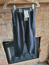 NWT Girls Under Armour Sweat Pant Black Youth Small A6