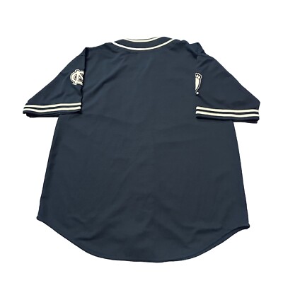 VTG YK2 COLOSSEUM NORTH CAROLINA TAR HEELS BASEBALL JERSEY NAVY SZ