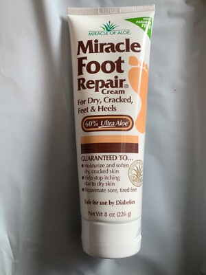 Miracle Foot Repair Cream, oz Repairs Dry Cracked Heels and Feet