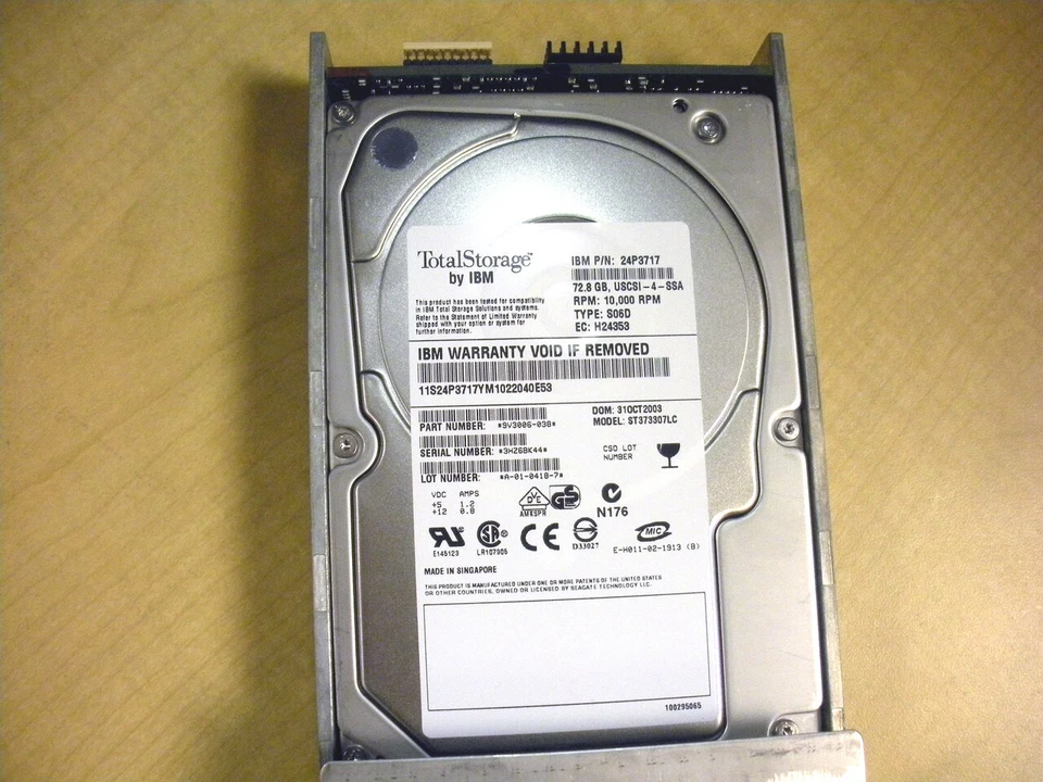 IBM 24P3717 72GB 10K 3.5in SSA Hard Drive - Image 4 of 4