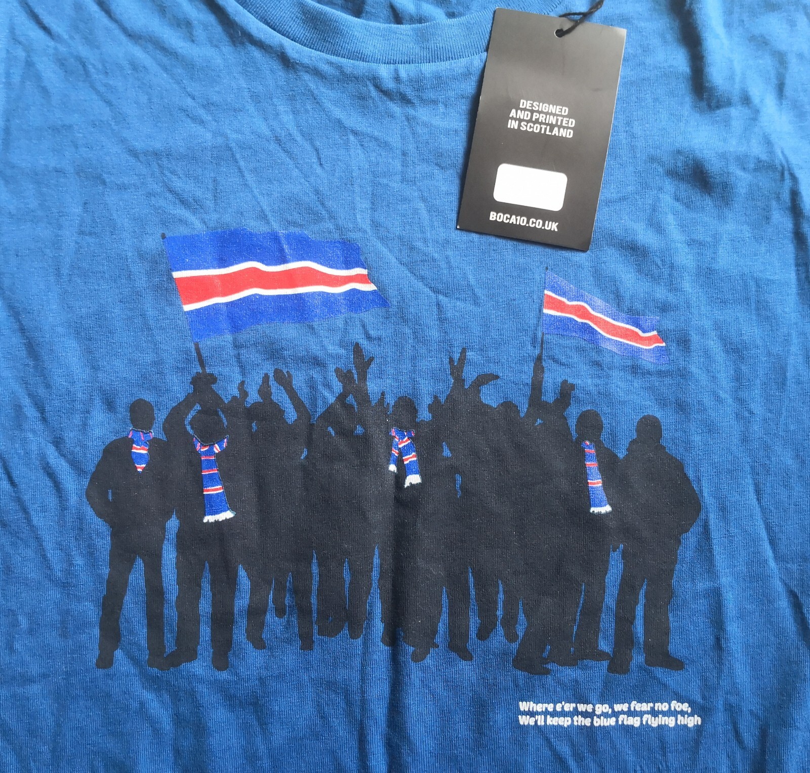 ALTRA T shirt supportata Boca10 Glasgow Rangers ~ ogni altro sabato ~ grande taglia L