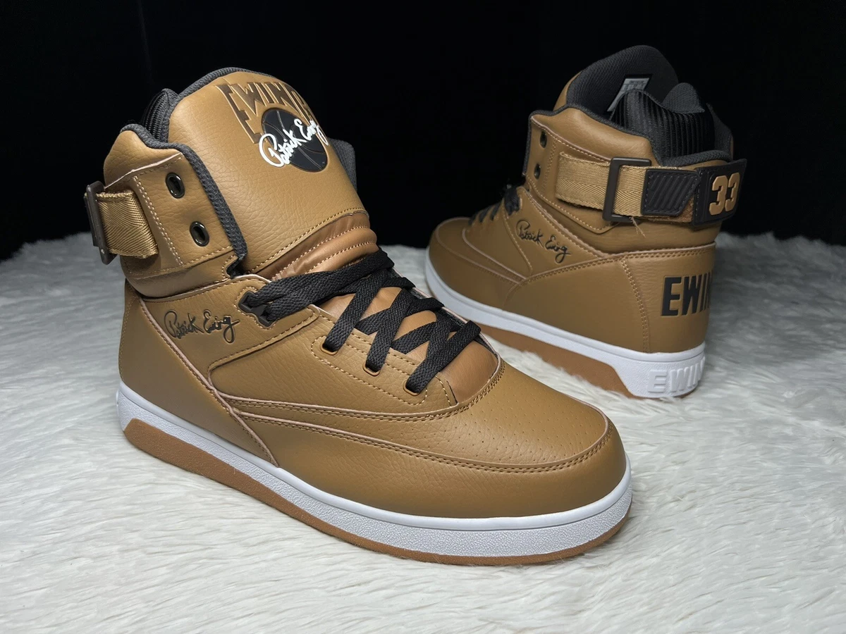 Patrick Ewing Athletics 33 HI Orion Hybrid Wheat Brown Tan Gum High OG sz 12