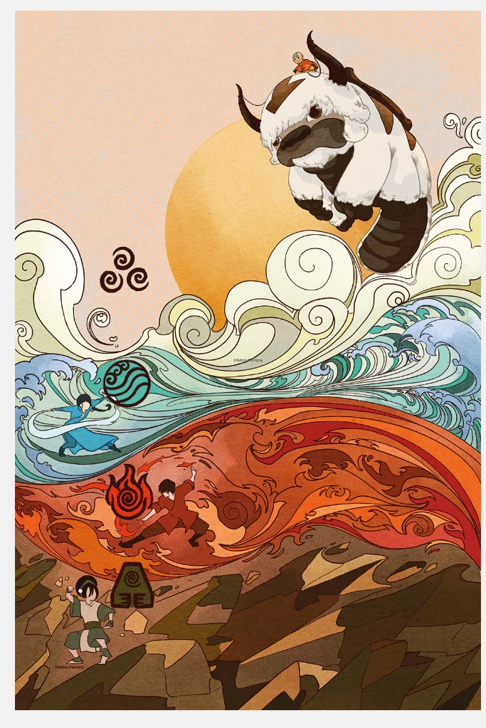 Avatar the last airbender painting deals