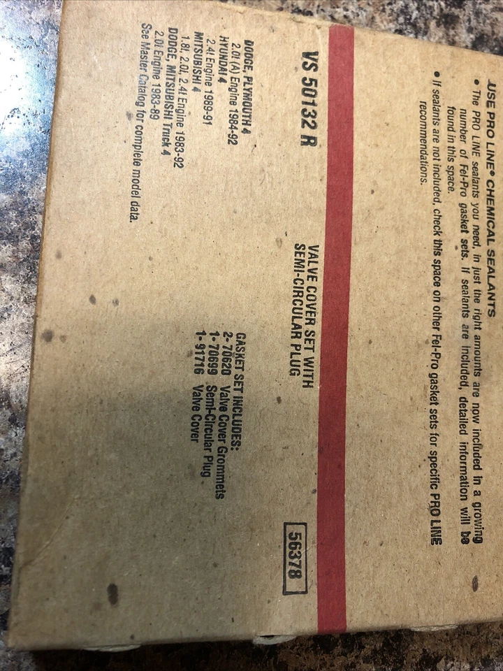 Fel-Pro VS 50132 R Engine Valve Cover Gasket Set! Free Shipping ! - Image 2 of 4