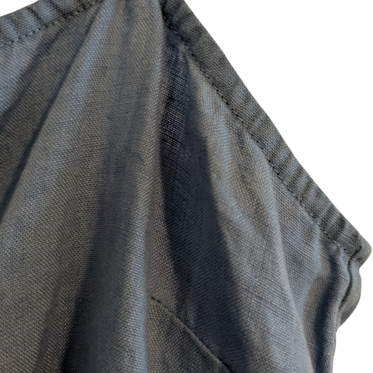 Outerknown Eclipse Linen Tank Top Cropped Blue St… - image 4