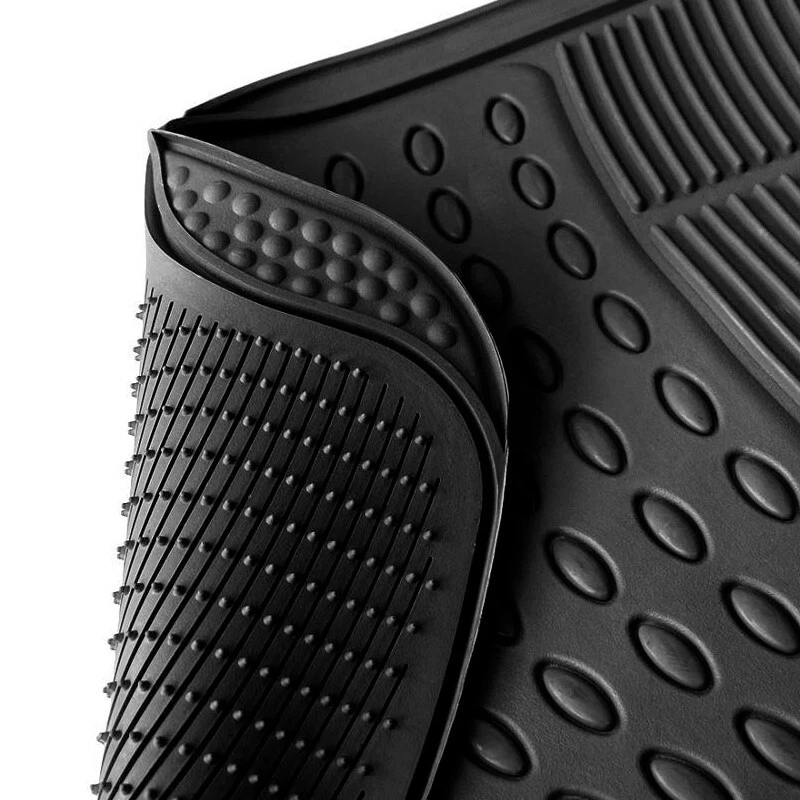 FOR ISUZU D-MAX - HEAVY DUTY UNIVERSAL RUBBER CAR INTERIOR FLOOR MATS 4 PIECE - Image 4 of 4