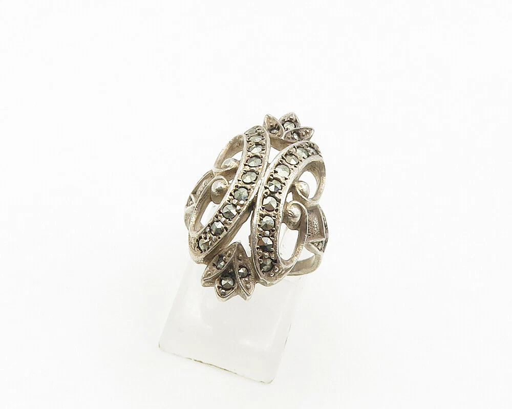 Vintage Silver 3Line Narrow Ring 925 | nalans.com