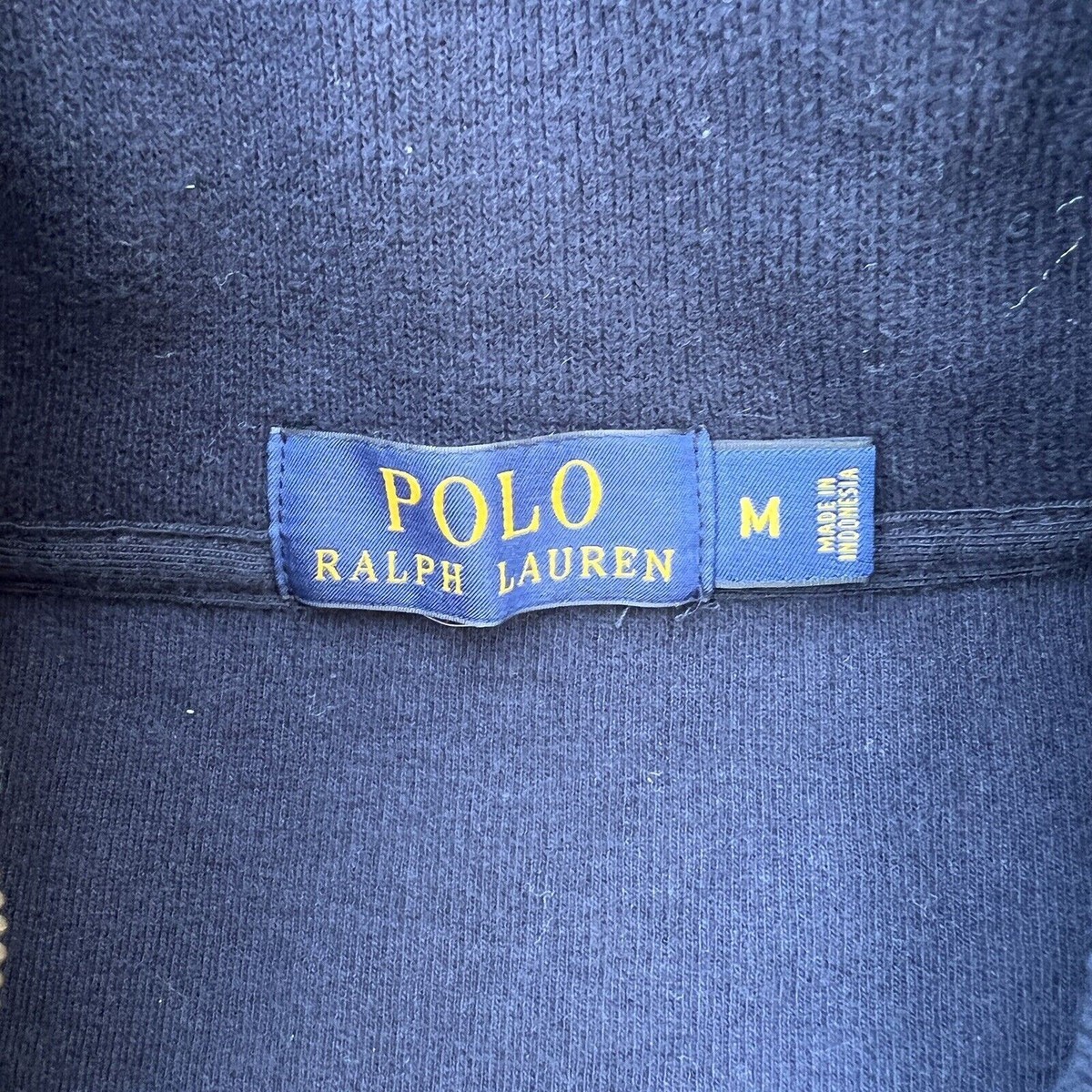 VTG Polo Ralph Lauren Turtleneck Zip Up Jacket Mens Size M
