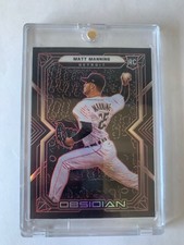 MATT MANNING 2022 Panini Chronicles #7 Obsidian Rookie RC Electric Etch Red /25