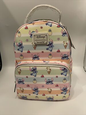 Loungefly Disney Lilo & Stitch‎ Rainbow Fruit Convertible Mini Backpack Loungefly Disney Lilo & Stitch Rainbow Fruit Convertible  main image 4
