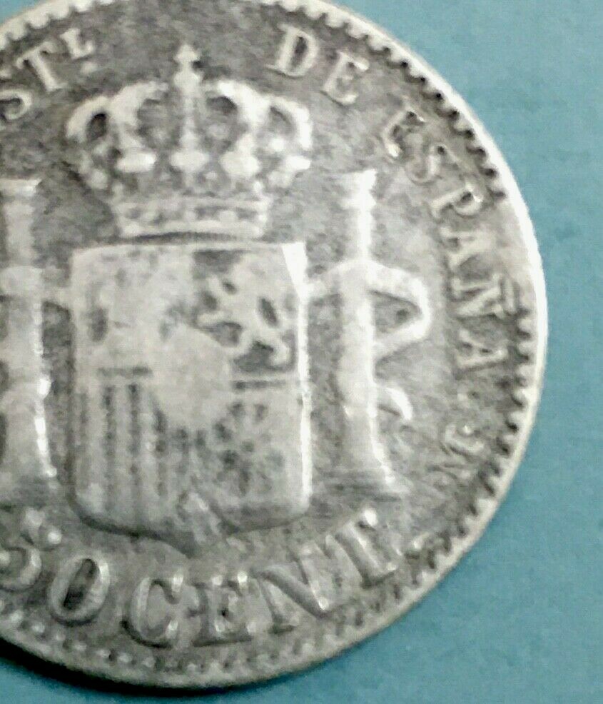 スペインアルフォンソ13世　幼少期8歳頃肖像　5ドル1899年銀貨PF プルーフ 1889 ALFONSO XIII THE BABY KING OF SPAIN | eBay