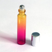10Pcs 10ml Empty Glass Roll on Bottles Perfume Essential Oils Metal Roller Ball