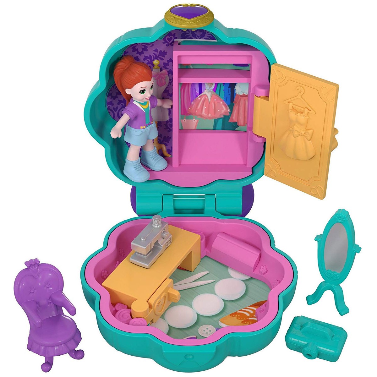 Polly Pocket Tiny Pocket World FIERCELY FAB STUDIO Compact (FRY31