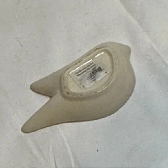 Creative Co-Op Ceramic Yellow and Black Floral Bird Trinket Dish NWT - Image 3 of 3