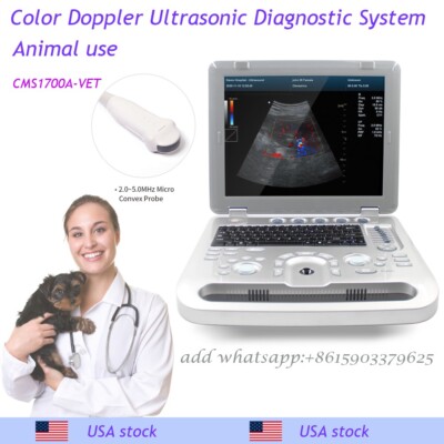 Veterinary Color Doppler Ultrasonic Diagnostic System with Cardiac probe,CF