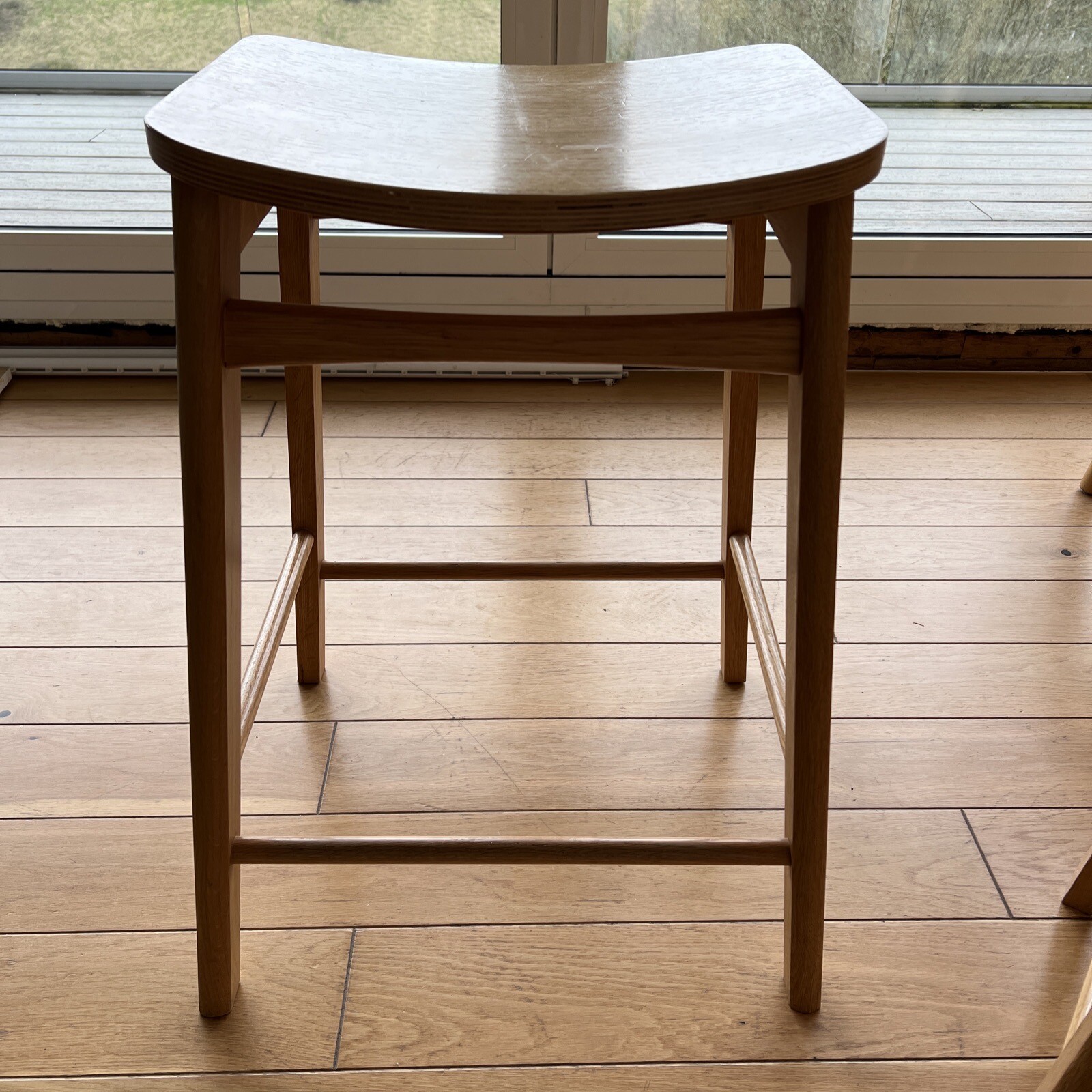 Pair wooden bar stools used eBay