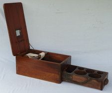 Vintage/Antique ‘O’Brien’s Self Closing Round Pot Till Wooden Cash Till Drawer