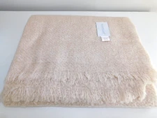Frontgate Alpaca Throw Ivory 50" X 70" $299 SO SOFT!! NIP